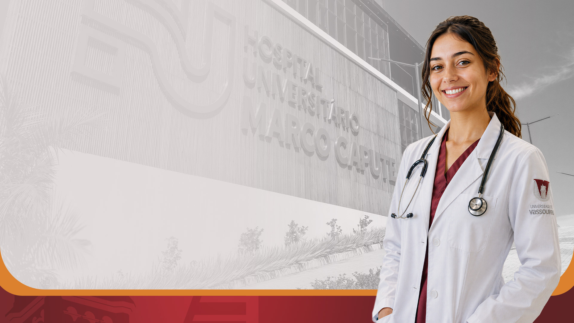 Médica no Hospital Universitário Marco Caputo, Universidade de Vassouras
